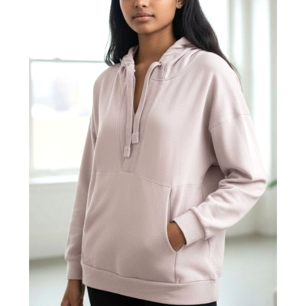 Old Navy Medium BARE NECESSITY Live In French-Terry Tunic Hoodie Mauve M